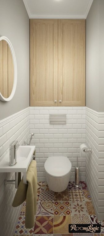 scandinavian-style toilet small