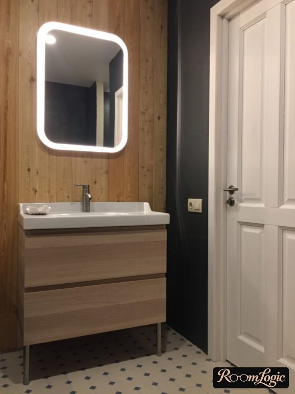 scandinavian styled bathroom design