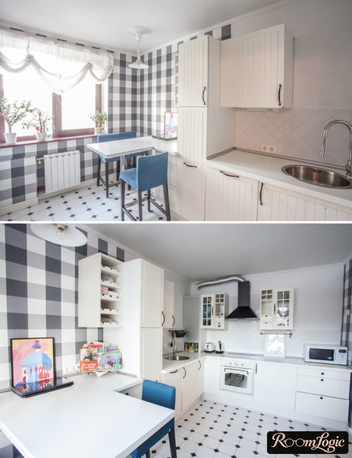 scandinavian styled kitchen 130 square feet