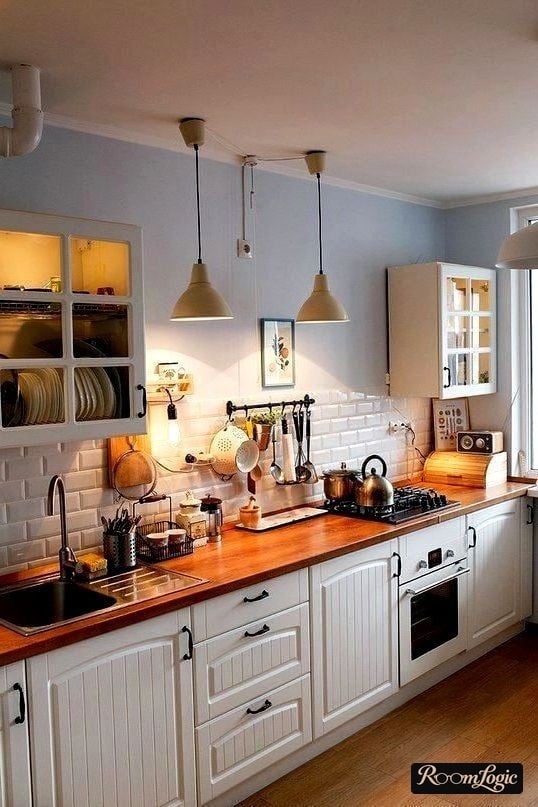 scandinavian styled kitchen 85 square feet