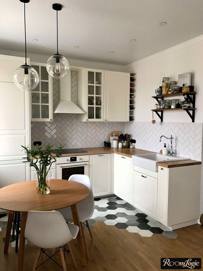 scandinavian styled kitchen design photo