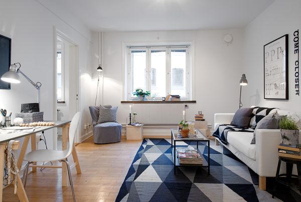 scandinavian styled rug design