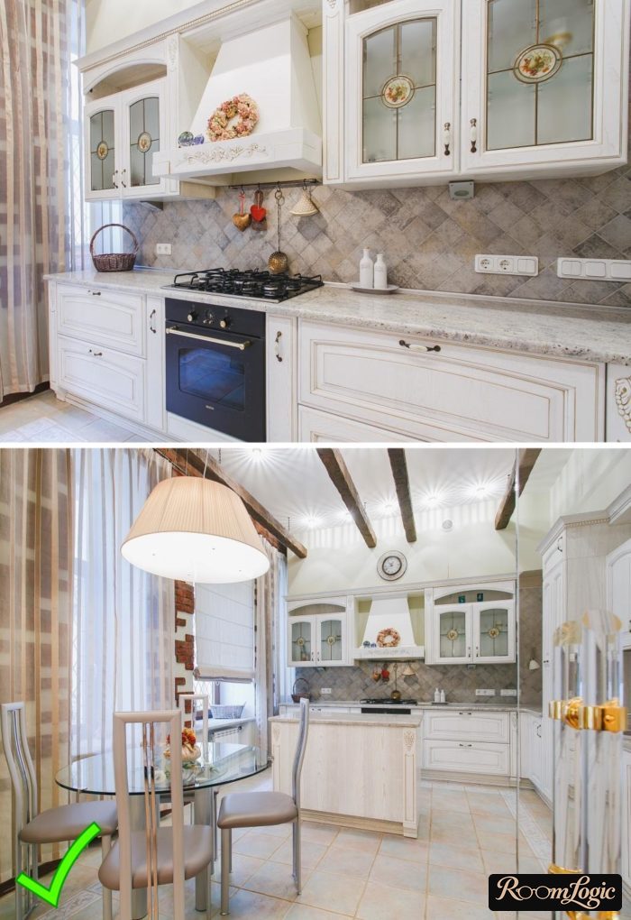 shades for a classical kitchen
