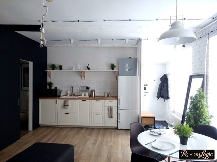 simple and tasteful kitchen design in scandi style