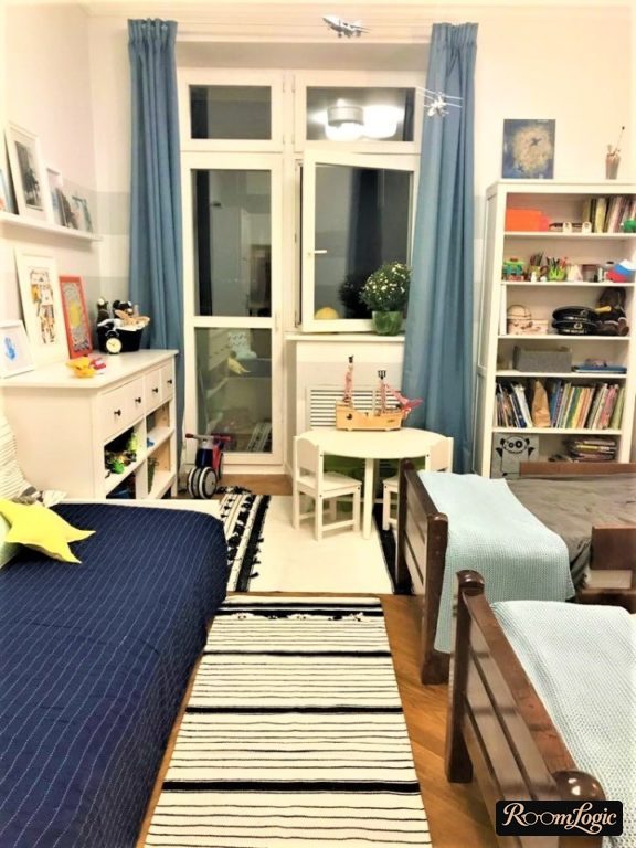 simple room interior for two boys