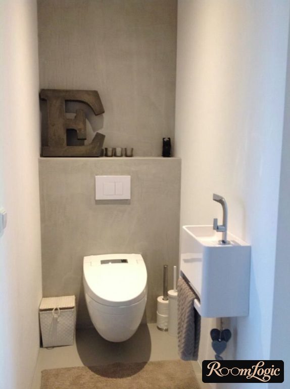 simple toilet design in minimalism style