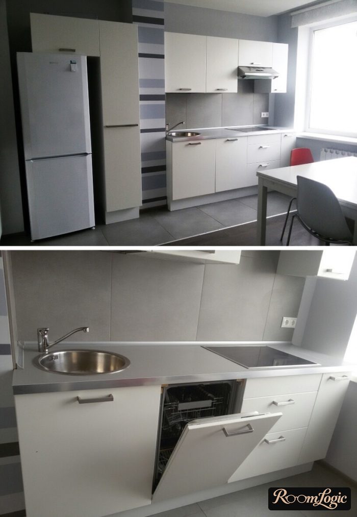 simple white kitchen cabinets made to individual sizes