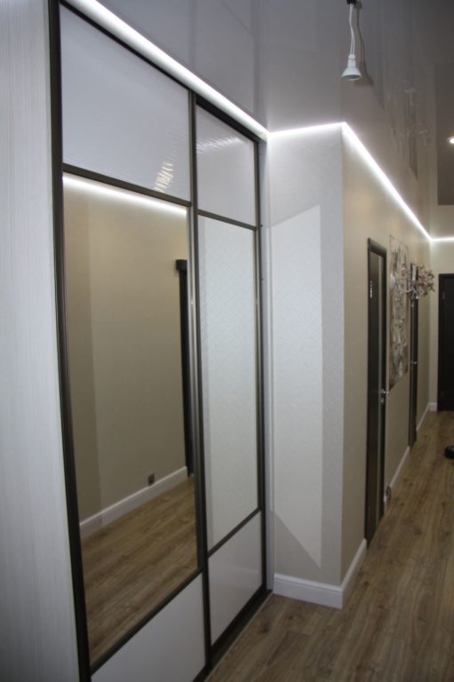sliding-door wardrobe in hallway design