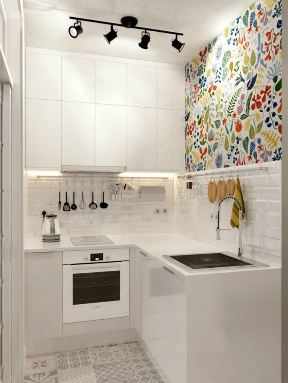 small 43 square feet kitchen design