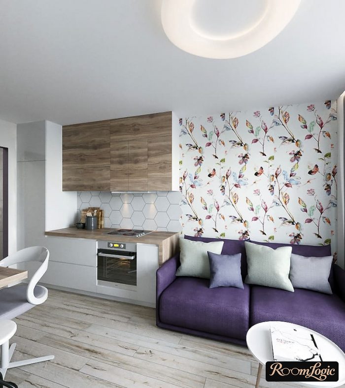 small apartment in scandi style