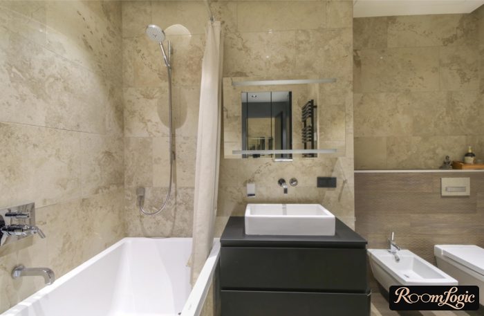 small bathroom combined with toilet