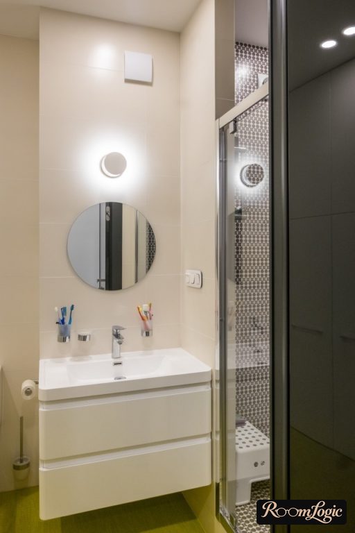 small bathroom with shower