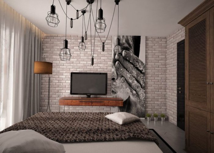 Small bedroom with loft elements
