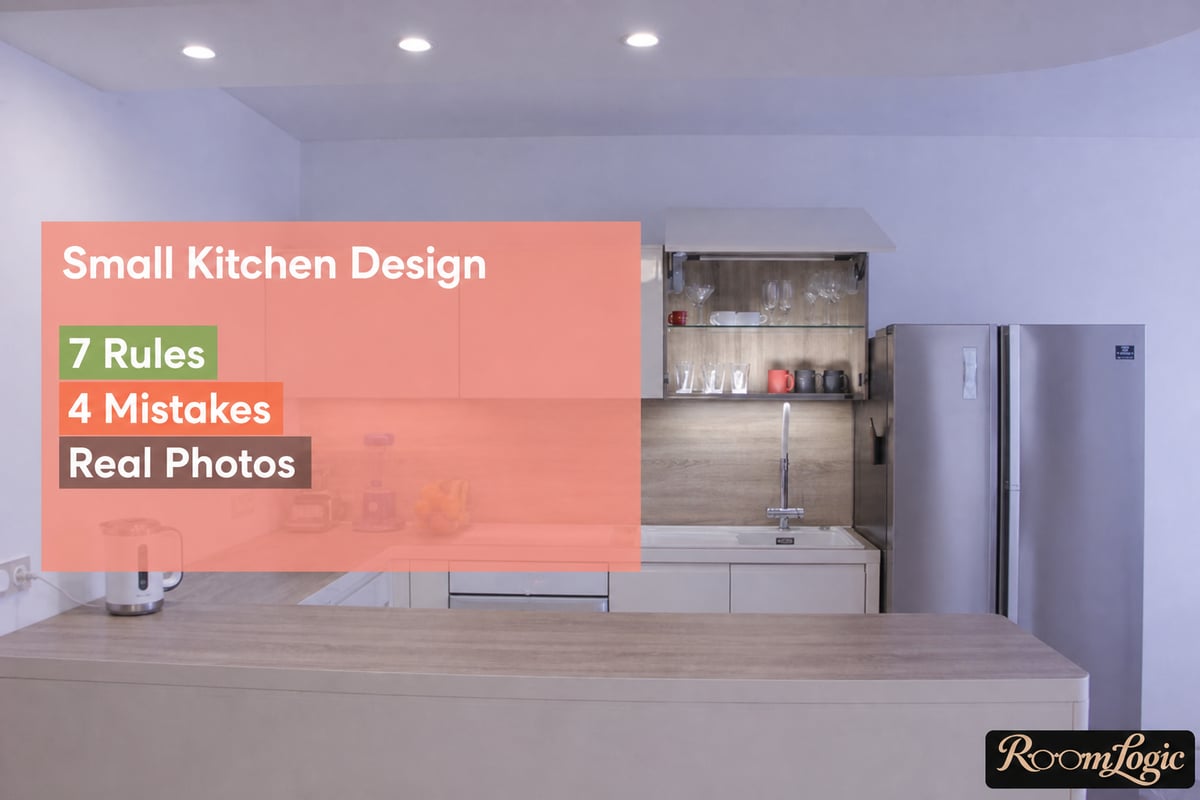 Small kitchen design: 7 rules, 4 mistakes, and ideas