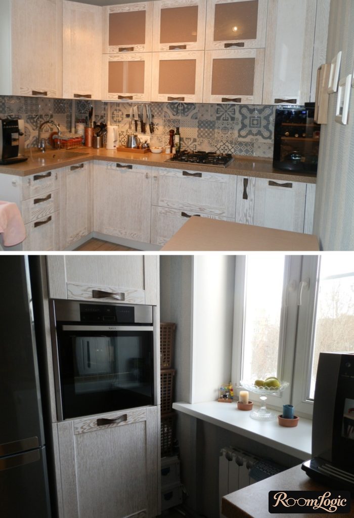 small kitchen in apartment in provence style
