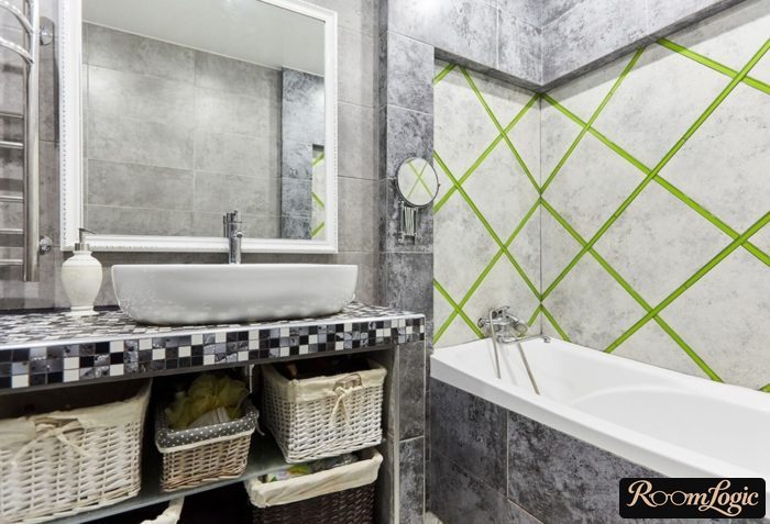 small loft-style bathroom
