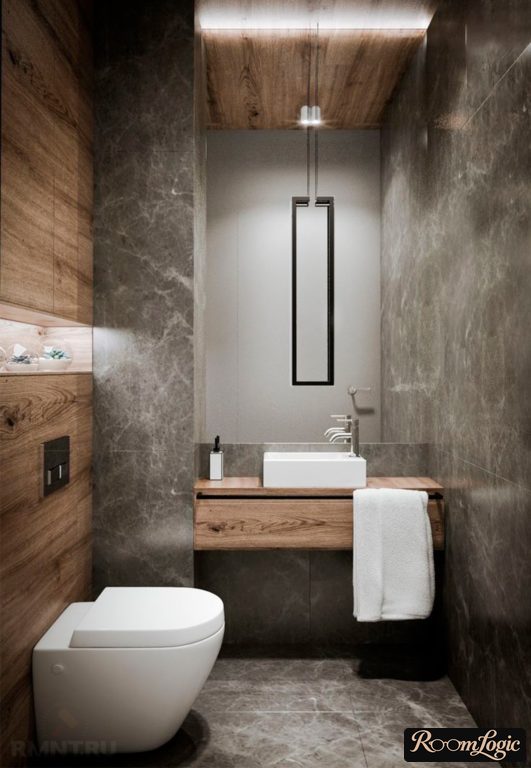 small loft-style bathroom