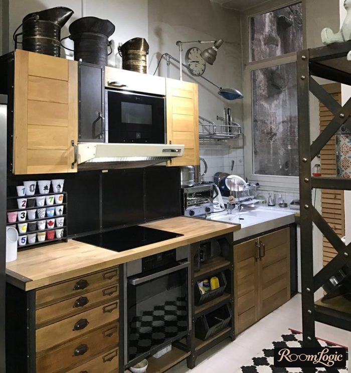 small loft-style kitchen