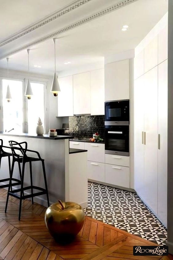small scandinavian-style kitchen