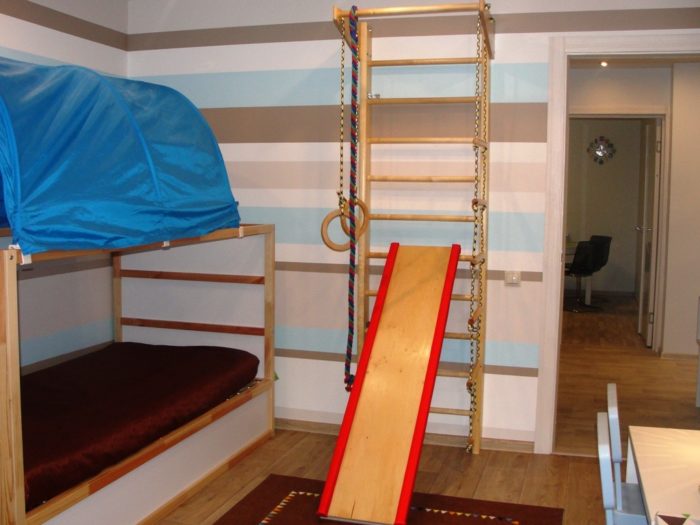 sports area for boy in kids' room