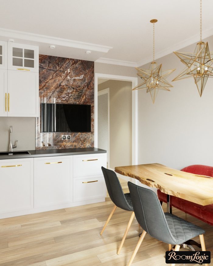 square kitchen 110 square feet design
