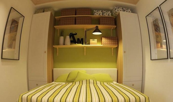 Storage solutions for a small bedroom