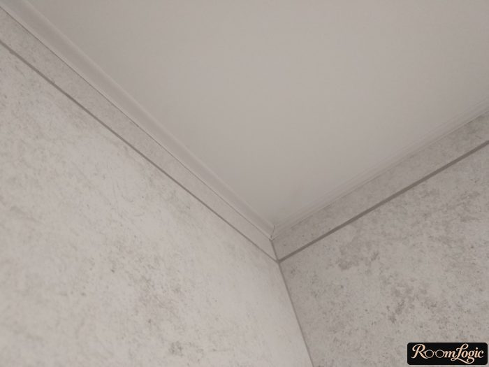 stretch ceiling at the corners