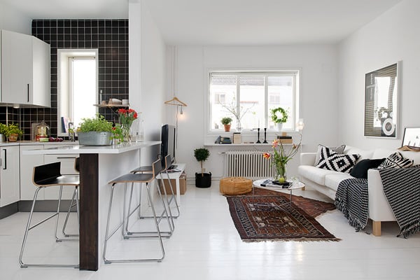 studio apartment from a one-bedroom apartment