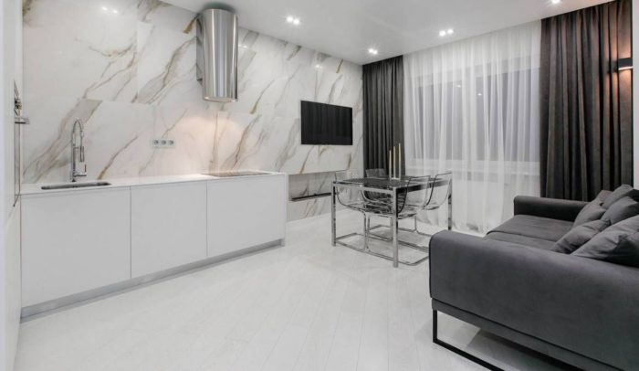 studio apartment in high-tech style