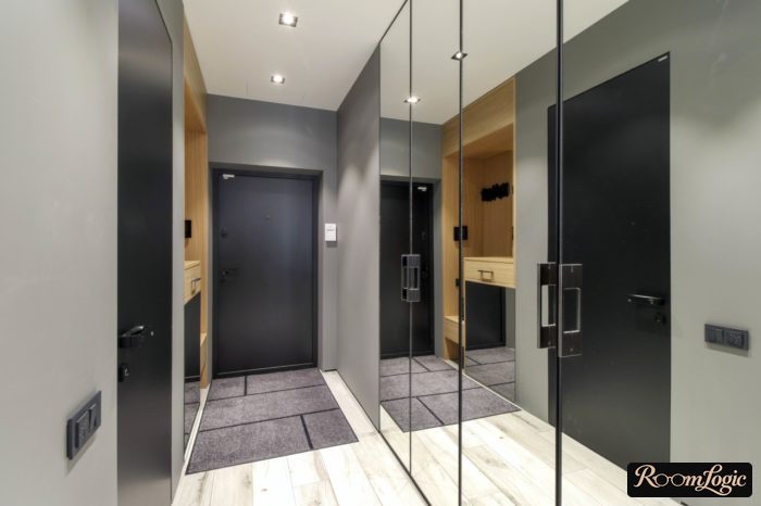 stylish design of small entryway in modern style
