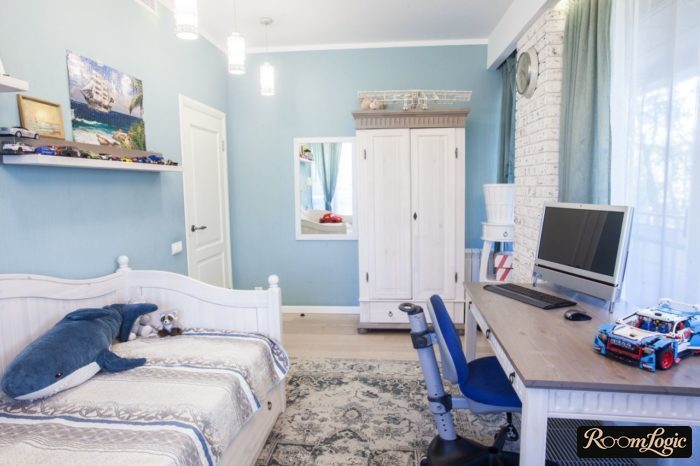stylish designer renovation in a boy teenager's room