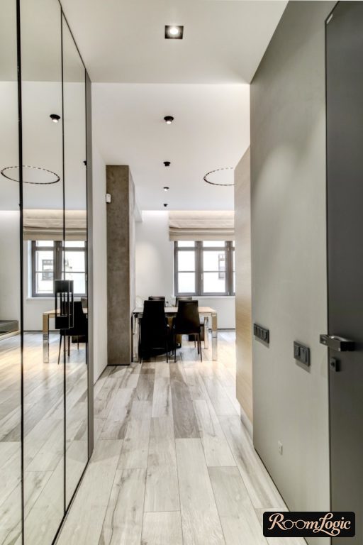 stylish modern design of small entryway