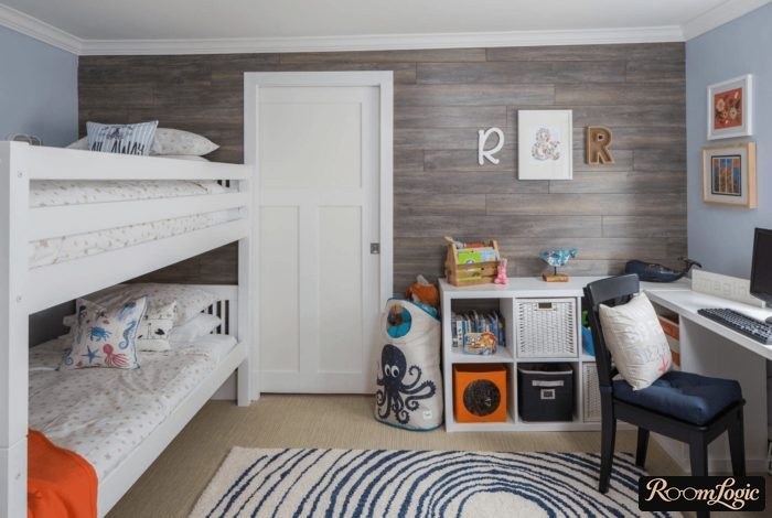 stylish modern room for two boys