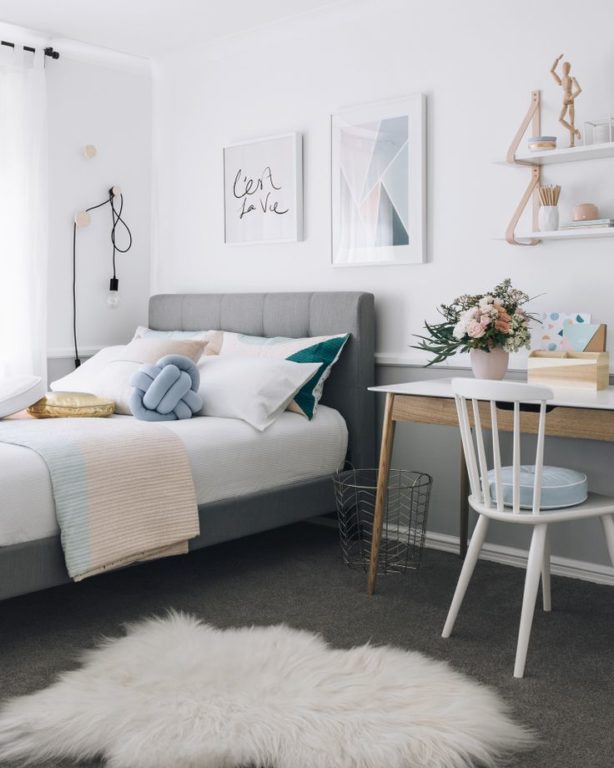 stylish teenager senior girl room
