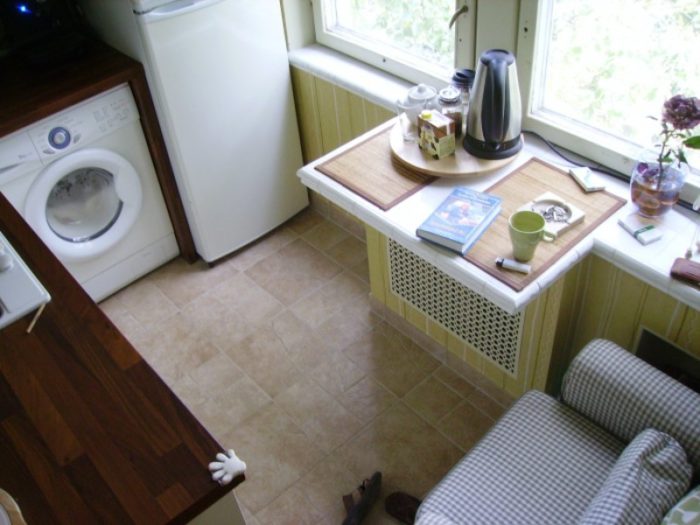 table from window sill
