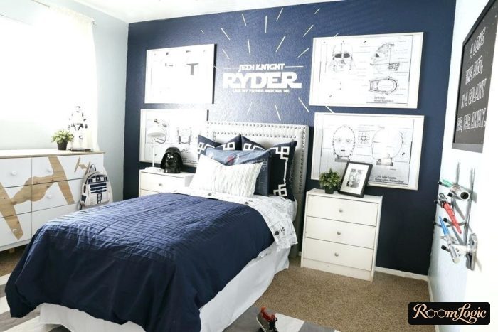 teen boy room designed in star wars style 15