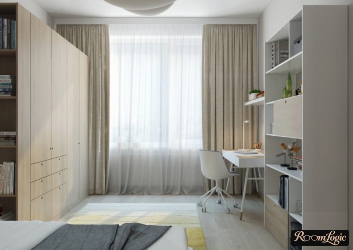 teen boy room in scandi style