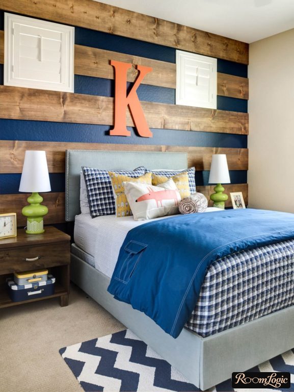 teen boy's modern bedroom design