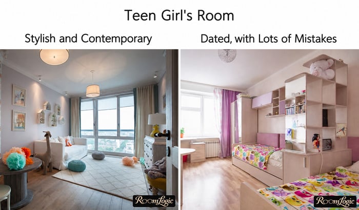 Teen girl's room design