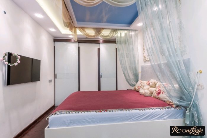 teen girl's bedroom interior