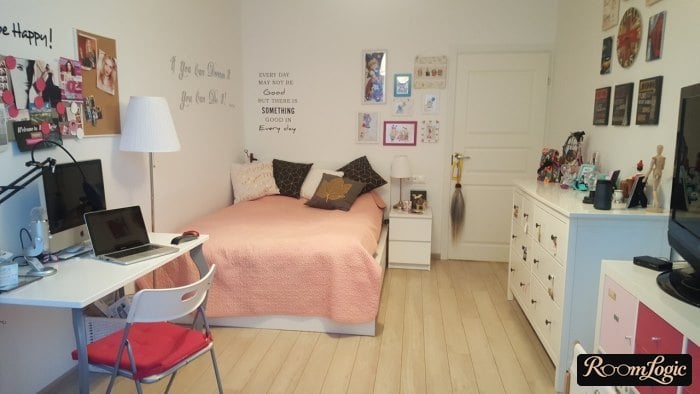 teen girl's room interior