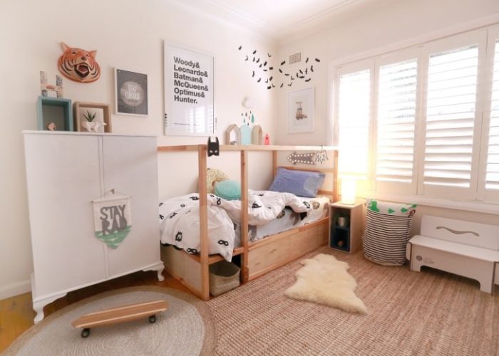 Teenager's room in Scandinavian style
