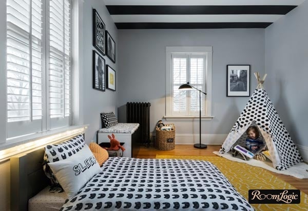 Tent in a boy's room