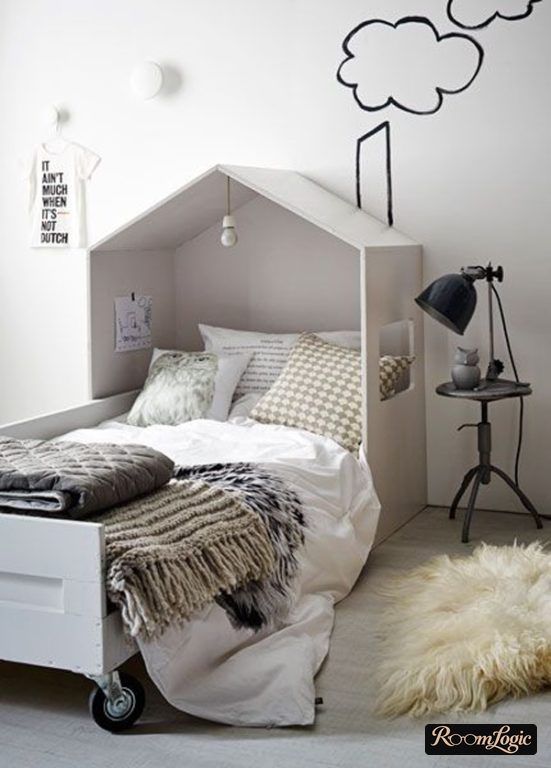 Tent-style bed in a boy's room