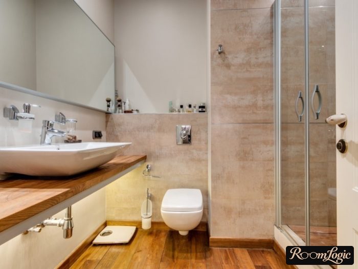 tile design for bathroom in modern style