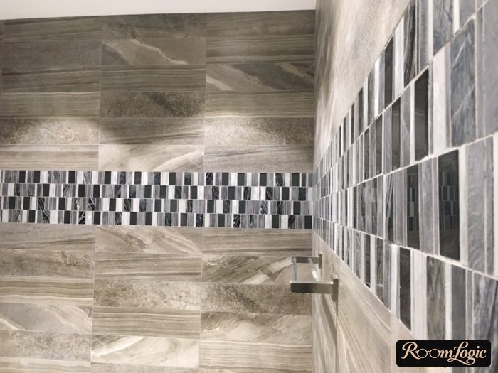 tile mosaic border for bathroom
