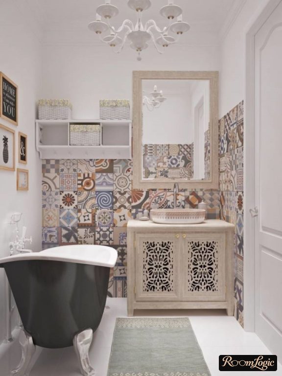 tile with provence pattern