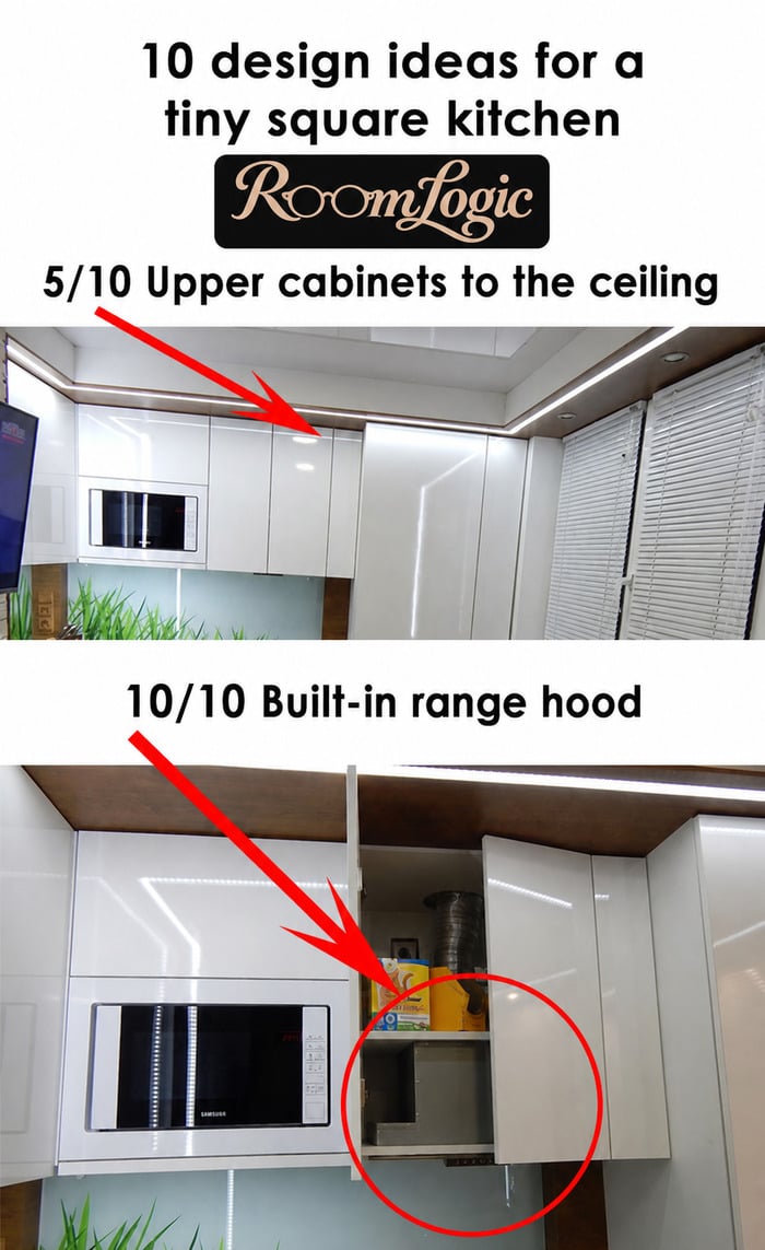 Ten design ideas for a tiny square kitchen