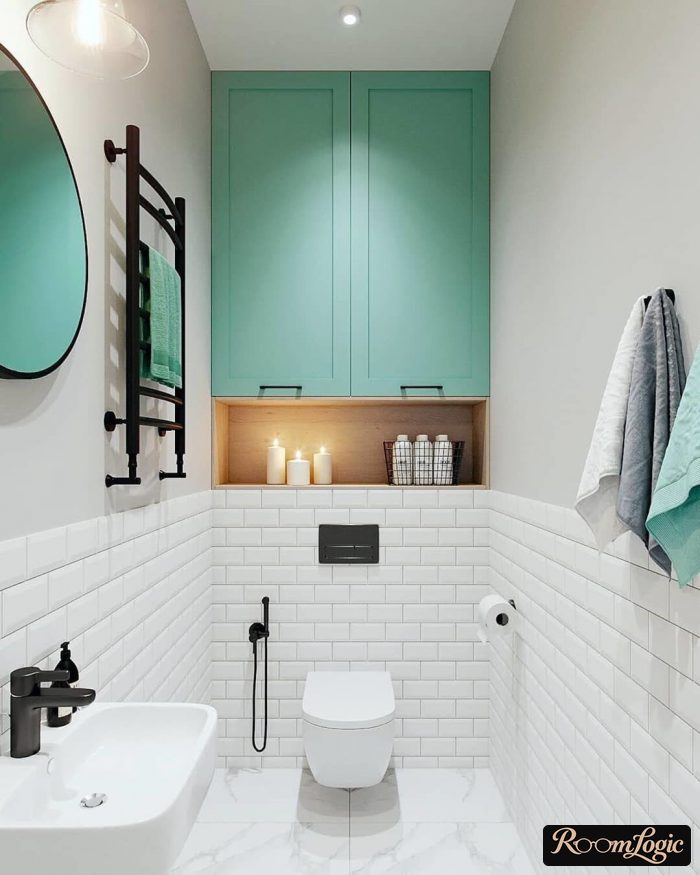 toilet in scandi style