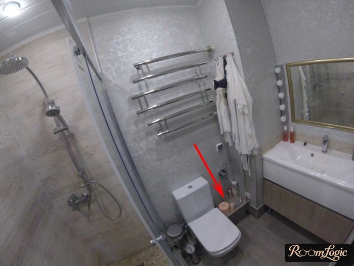 toilet in small bathroom design